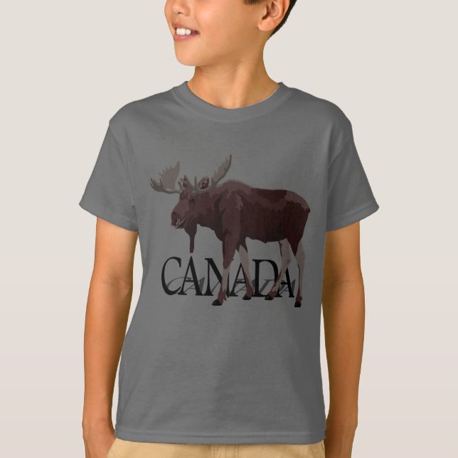 T-shirts Camiseta-alce-alce-do-Canadá (Frente)