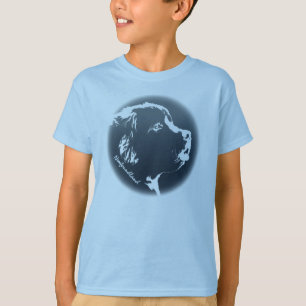 T-shirts Camiseta-Camiseta de cão do Cachorro da Terra Nova