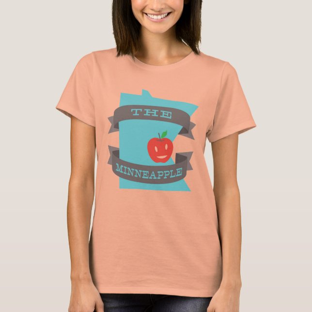 T-shirts Camiseta-camiseta-de-mulher do estado do Minneappl (Frente)