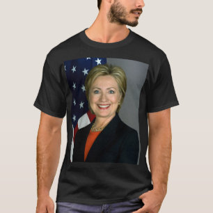 T-shirts Camiseta-Escura Básica Masculina Hillary Clinton