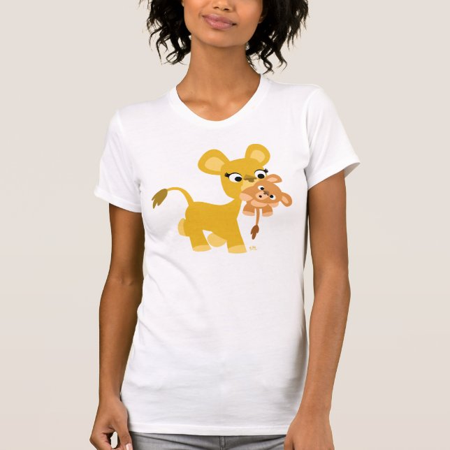 T-shirts Camiseta-mãe-leão e cubo-mulher (Frente)