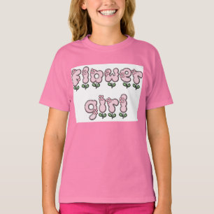 T-shirts Camiseta-menina-flor