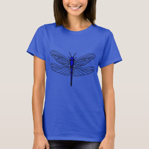 T-shirts Camiseta-T da Dragonfly Blue Women's Hanes Comfort