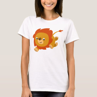 T-shirts Camiseta-T de Leão de Cartoon Rápido
