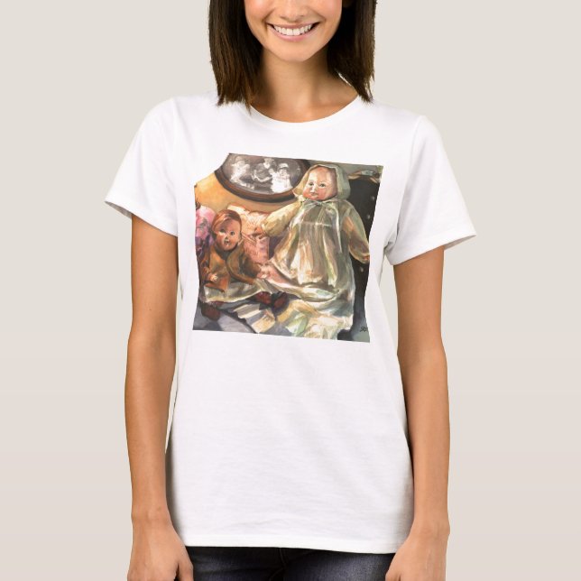 T-shirts Camisola de alças antiga das bonecas (Frente)