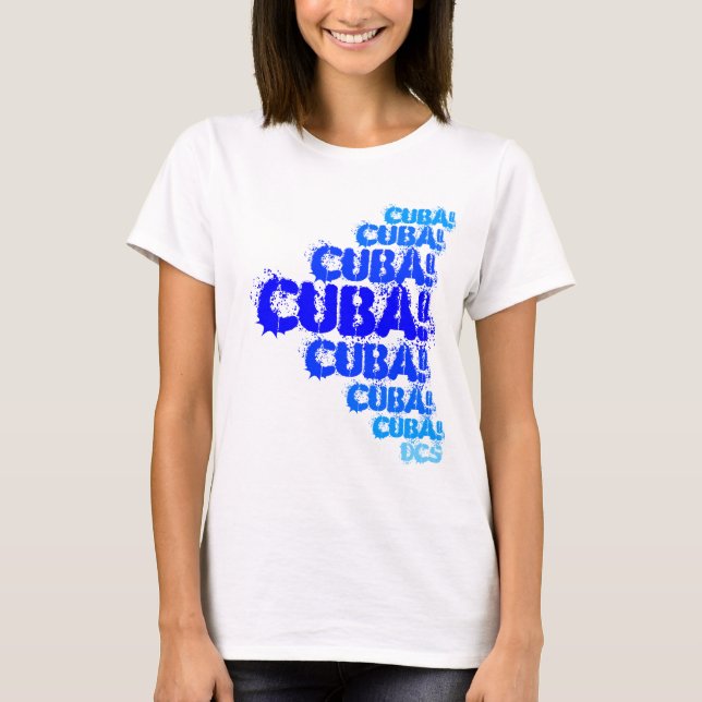 T-shirts Camisola de alças mulher Cuba (Frente)