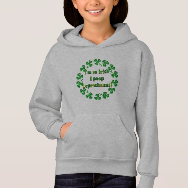 T-shirts Camisola de camisola com capuz Hoodie Irish Pride (Frente)