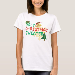 T-shirts Camisola feia do Natal