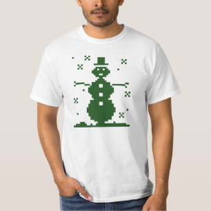 T-shirts Camisola feia do Natal do boneco de neve