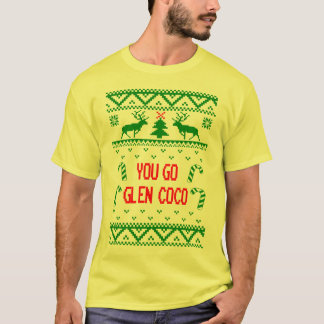 T-shirts Camisola feia engraçada do Natal você vai Cocos do