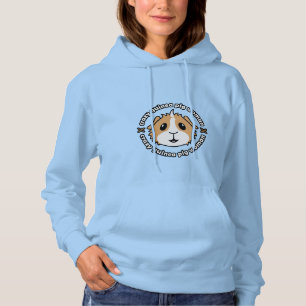 T-shirts Camisola louca do Hoodie da mulher da cobaia