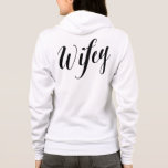 T-shirts Camisola preta do roteiro de Wifey<br><div class="desc"></div>