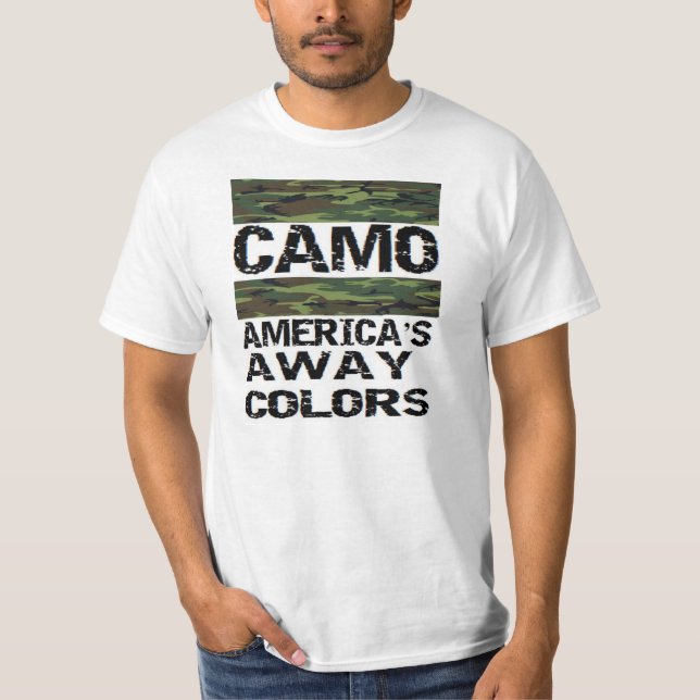 T-shirts camo: as cores ausentes de América (Frente)