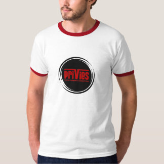 T-shirts Campainha cinzenta e vermelha de Privies -