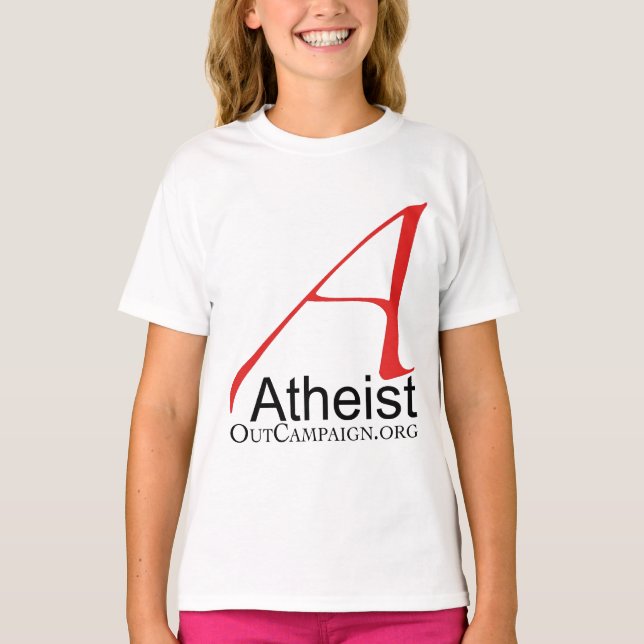 T-shirts Campanha Atheist Out (Frente)