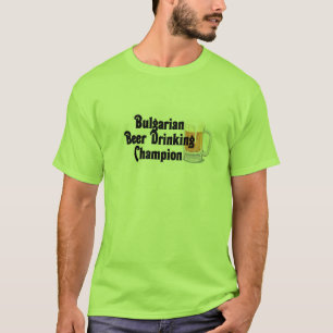 T-shirts Campeão búlgaro do bebendo da cerveja