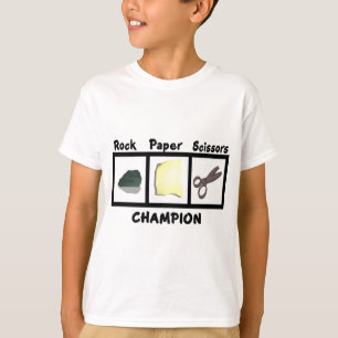 T-shirts Campeão de Tesoura de Papel Rock