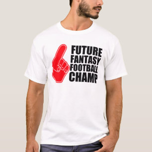 T-shirts Campeão futuro do futebol da fantasia