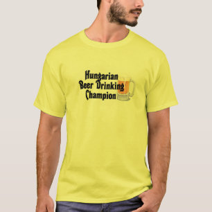 T-shirts Campeão húngaro do bebendo da cerveja