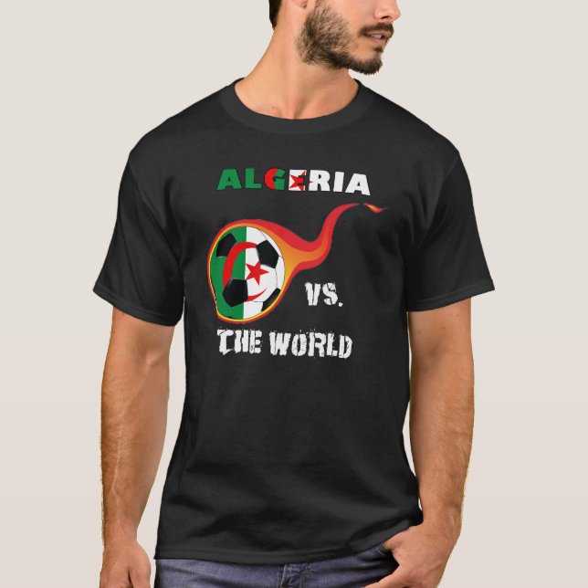 T-shirts Campeonato do Mundo - Argélia vs. Mundo (Frente)