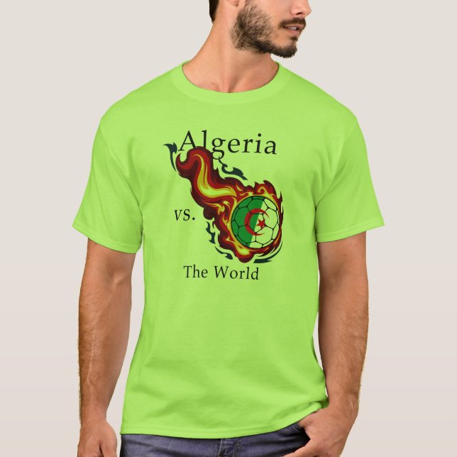 T-shirts Campeonato do Mundo - Argélia vs. Mundo (Frente)