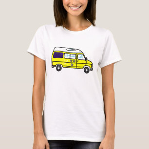 T-shirts Campervan amarelo