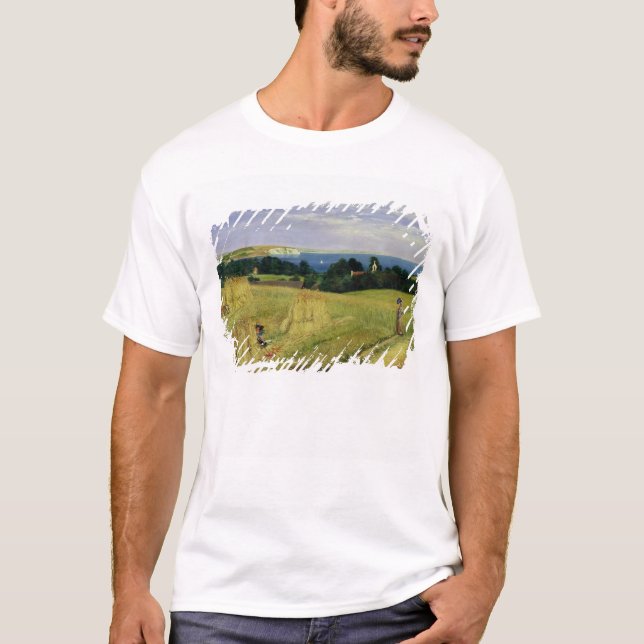T-shirts Campo de milho na ilha do Wight (Frente)