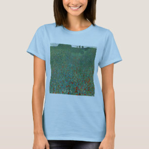 T-shirts Campo de Papoulas por Gustav Klimt, Arte Novo Vint