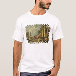 T-shirts Camponeses entre as ruínas romanas, 1743 (óleo e