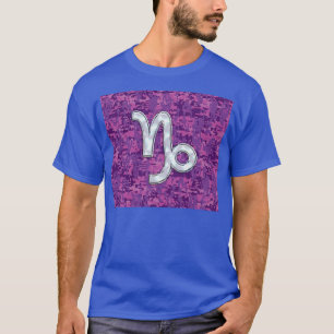 T-shirts Camuflagem fúcsia de Digitas do símbolo do zodí
