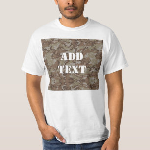 T-shirts Camuflagem Militar do Deserto da Madeira