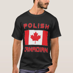 T-shirts Canadá Bandeira Polonês