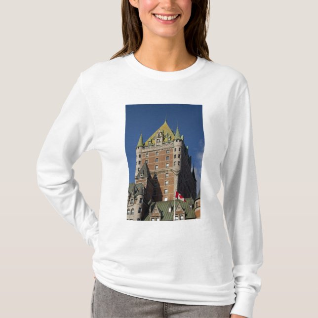 T-shirts Canadá, Quebec, Cidade de Quebec. Fairmont Chateau (Frente)