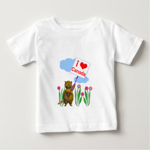 T-shirts Canadense Beaver ama Canadá