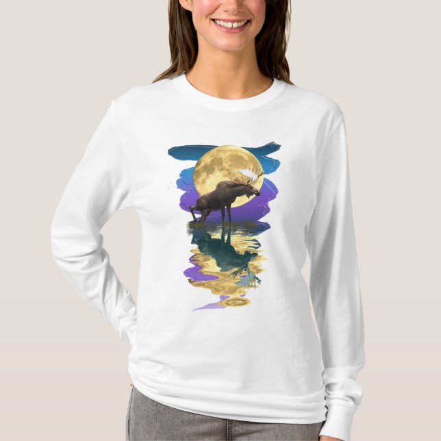 T-shirts Canadiano Moose & Moon Willife (Frente)