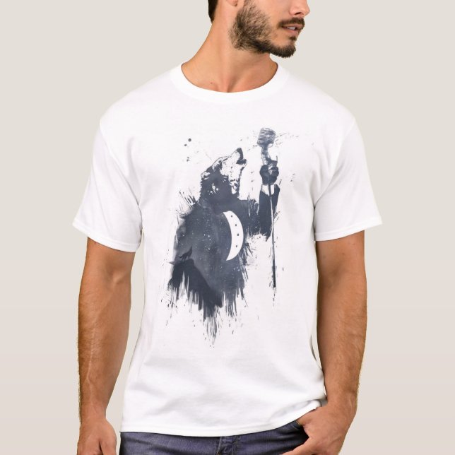T-shirts Canção do lobo (azul) (Frente)