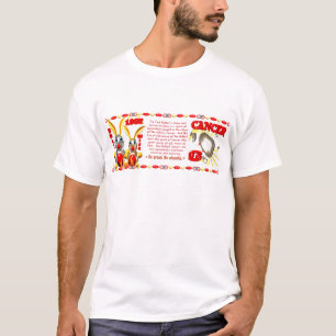 T-shirts Cancer 1987 do nascer do coelho do fogo do zodíac