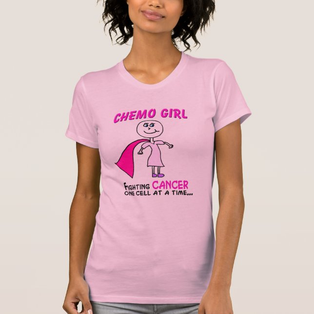 T-SHIRTS CANCER DA MENINA DE CHEMO (Frente)
