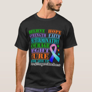 T-shirts Cancer Da Tiroide Acredita Na Determinação Da Fo