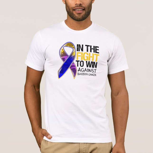 T-shirts Cancer de bexiga - luta a ganhar (Frente)