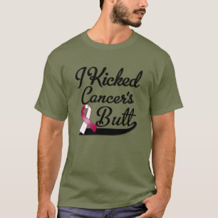 T-shirts Cancer de garganta eu retrocedi o bumbum