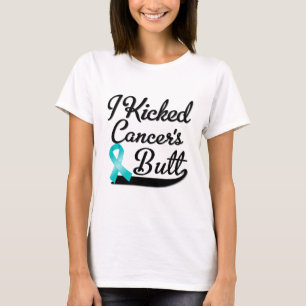 T-shirts Câncer de ovário eu retrocedi o bumbum