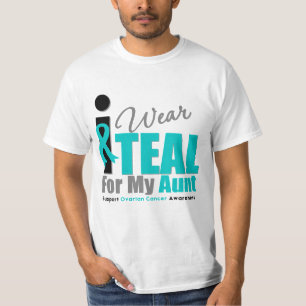 T-shirts Câncer de ovário eu visto a tia da fita da cerce