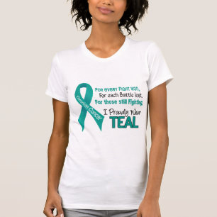 T-shirts Câncer de ovário para o cada ..... eu visto