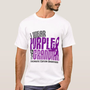 T-shirts Câncer de pâncreas eu visto o roxo para minha av