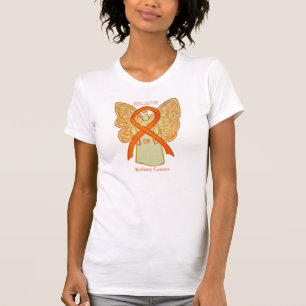T-shirts Câncer de rim Laranja Sensibilização Frisa