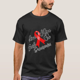 T-shirts Cancer De Sangue Adora Determinação Da Esperança