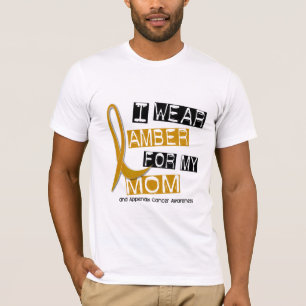 T-shirts CANCER do APÊNDICE eu visto o âmbar para minha