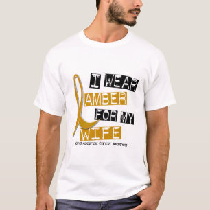 T-shirts CANCER do APÊNDICE eu visto o âmbar para minha