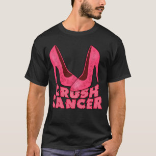 T-shirts Cancer do esmagamento com estiletes